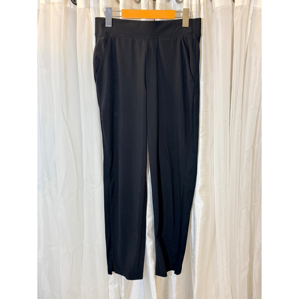 Athleta Brooklyn Ankle Pants Womens 4 Black Tapered Ribbed Waistband Joggers